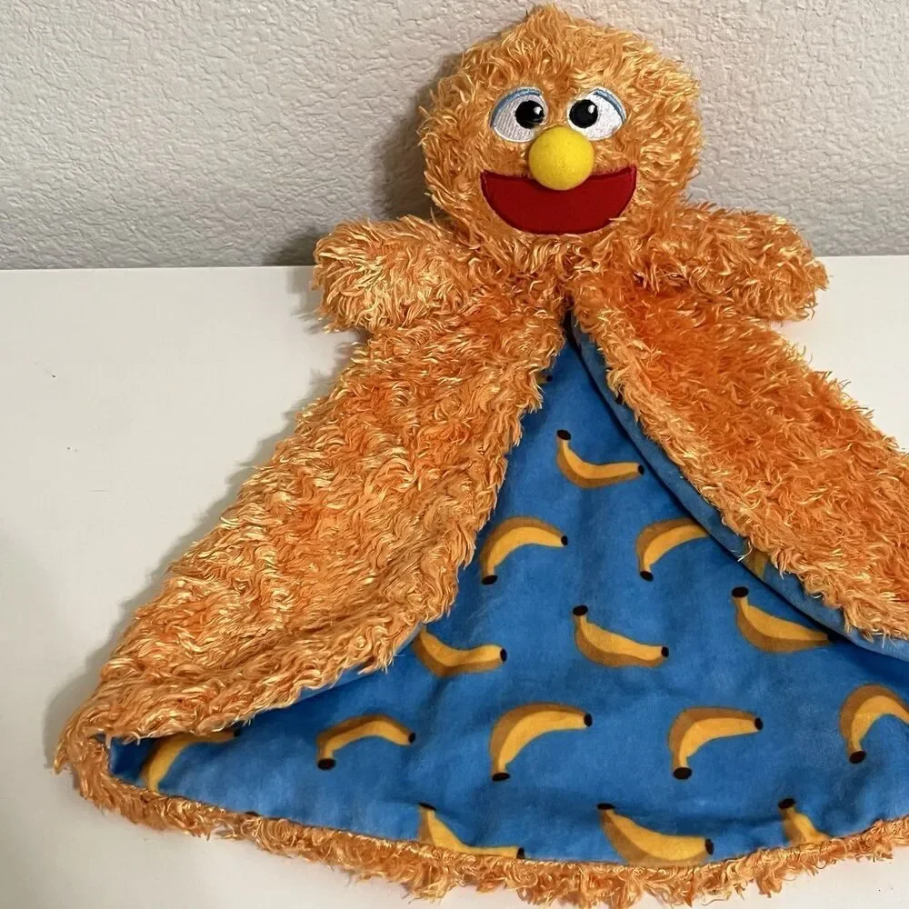 Ms. Rachel Herbie Huggable Lovey Security Blanket Lovie Orange Banana Lining